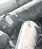 Train derailment image